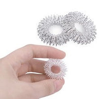 Finger Ring Fidget / Massage Ring - Silver