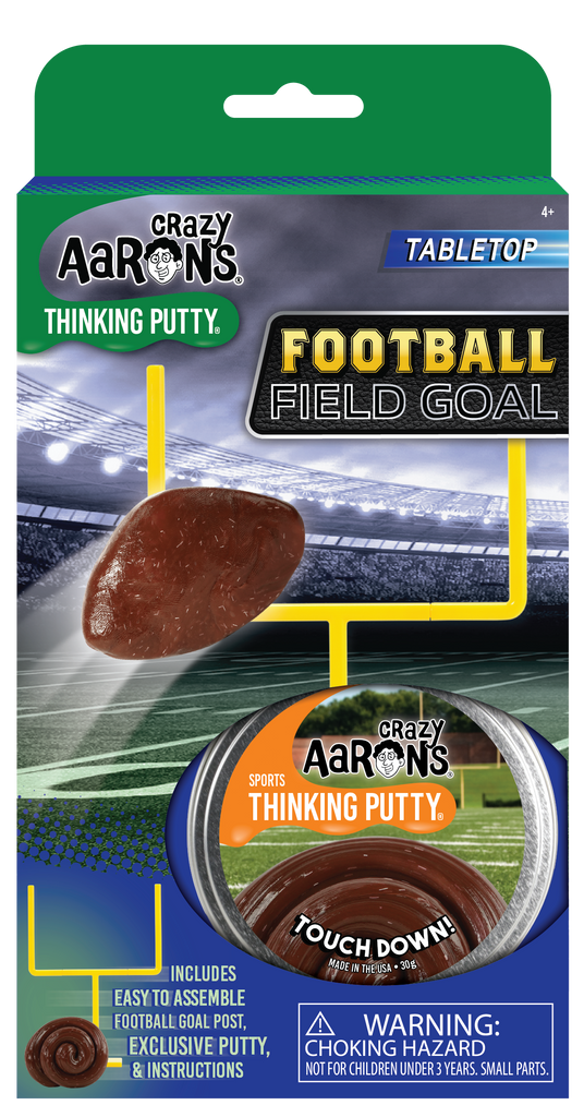 Crazy Aaron's Desktop Football Field Goal - Sports Putty