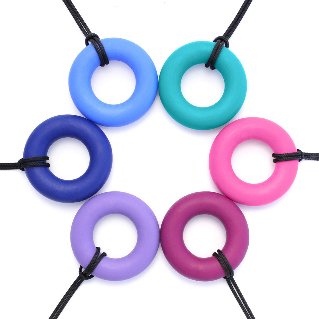 ARK's Chewable Ring Necklace - Magenta