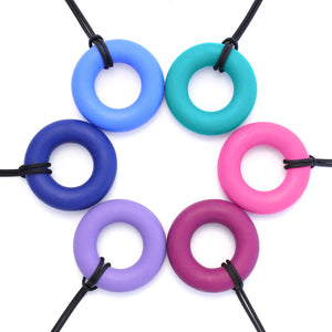 ARK's Chewable Ring Necklace - Magenta