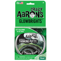 Crazy Aaron's Thinking Putty - Dragon Scales - Glow Bright