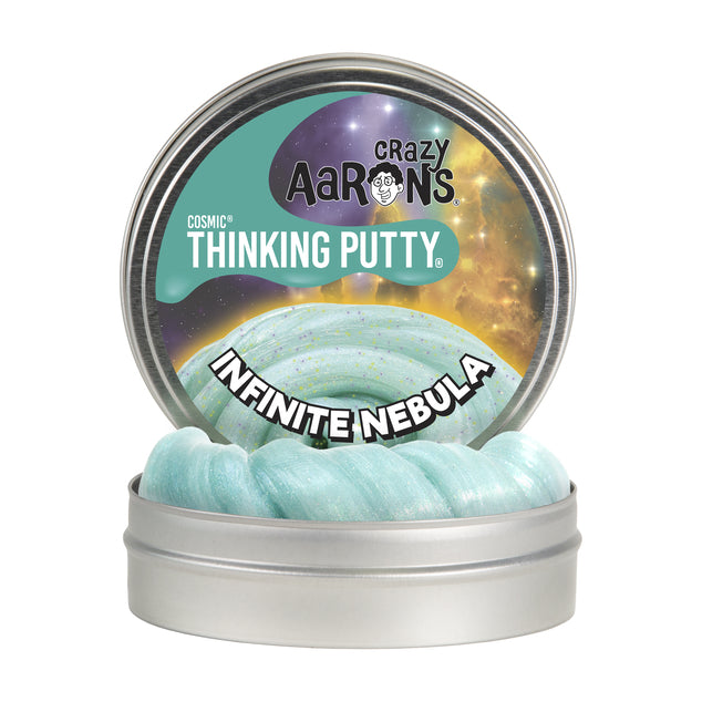 Crazy Aaron's Thinking Putty - Infinite Nebula Cosmic with Glow Charger