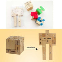 Wood Robot Blocks Puzzle